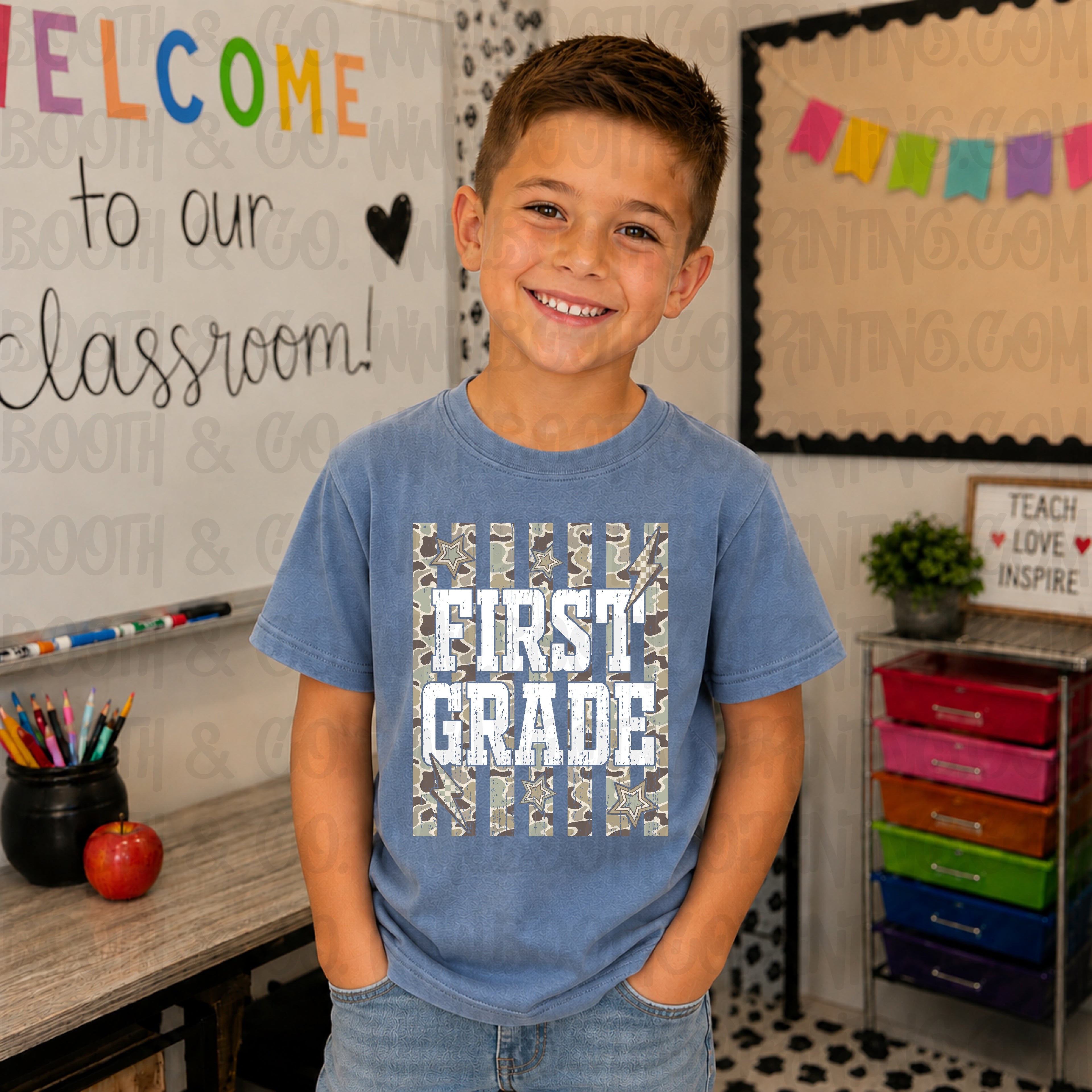 Camo Striped Grades-First Grade