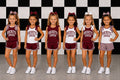 Rockets Cheer Bow Set- Maroon and White