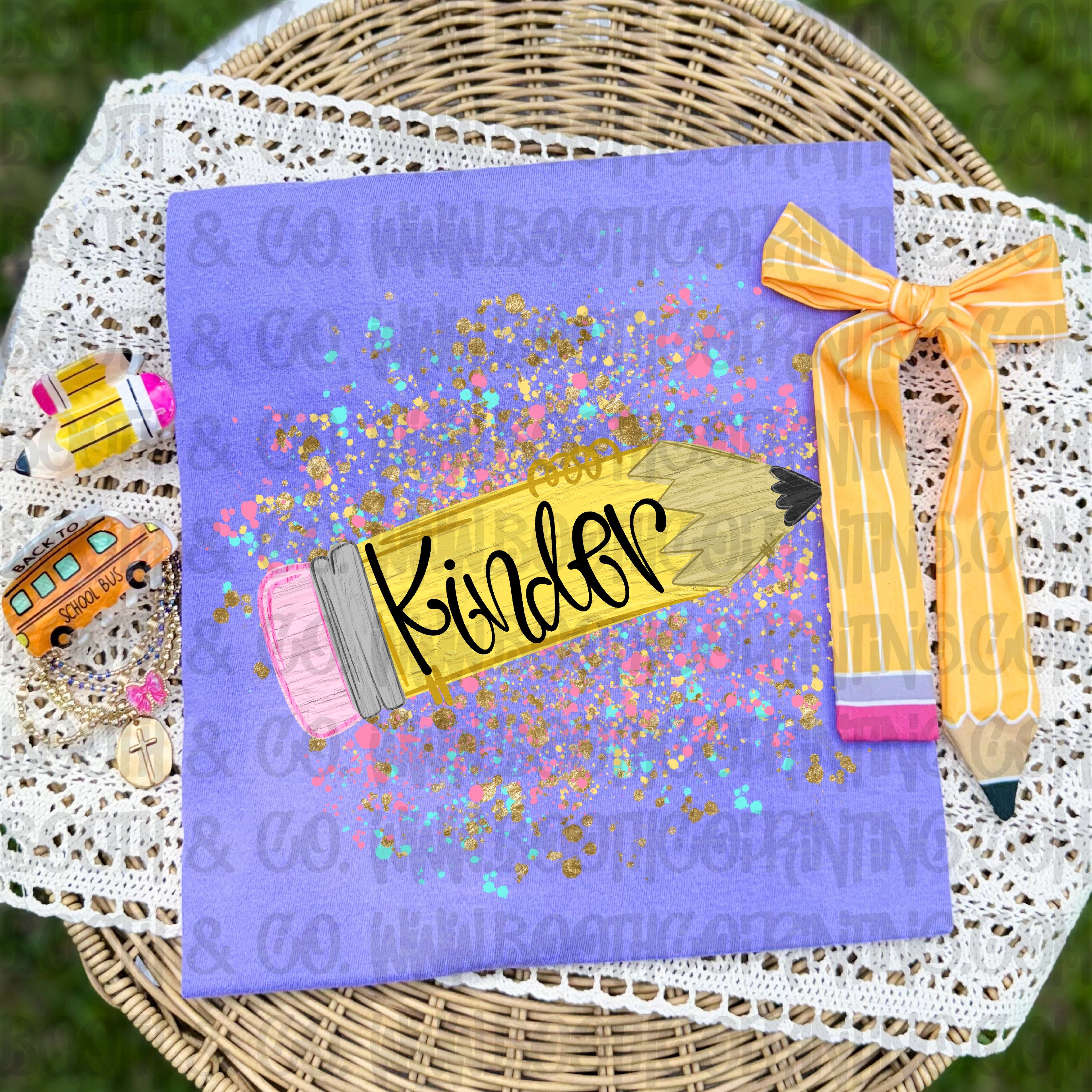 Pencil Splatter Grades- Kinder