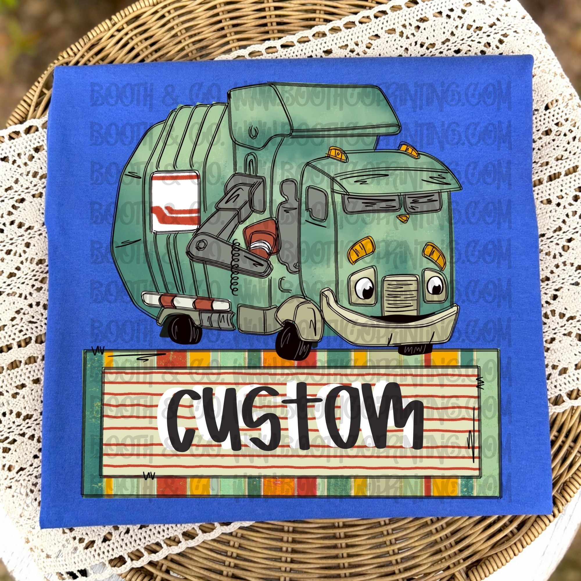 Dump Truck Character Name Plate