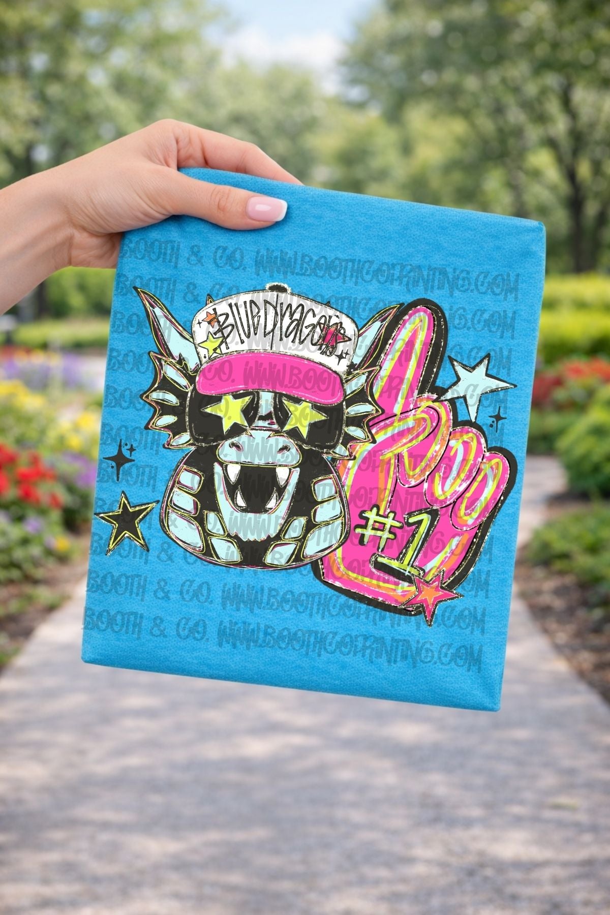 Neon Spirit-Blue Dragons