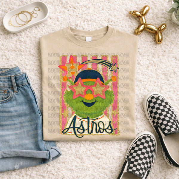 Glitter Stripes-Astros
