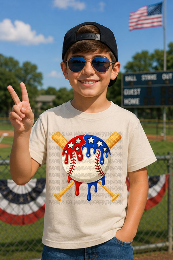 4th July Bats with stars