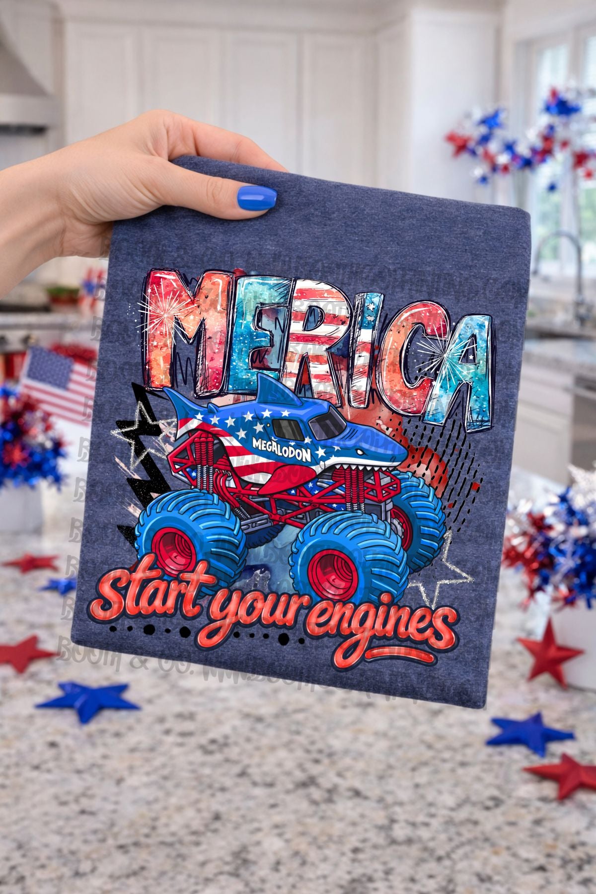 'Merica Start you engines-Megalodon