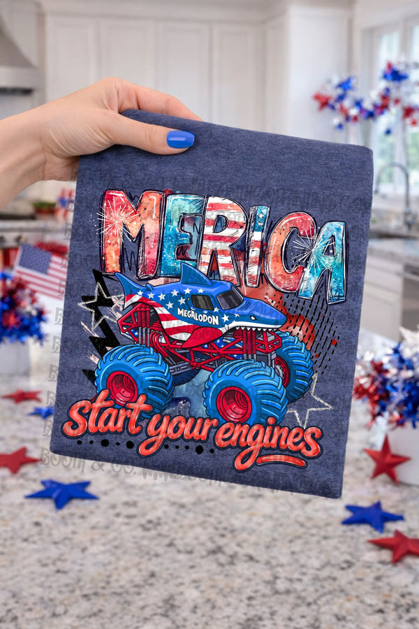 'Merica Start you engines-Megalodon