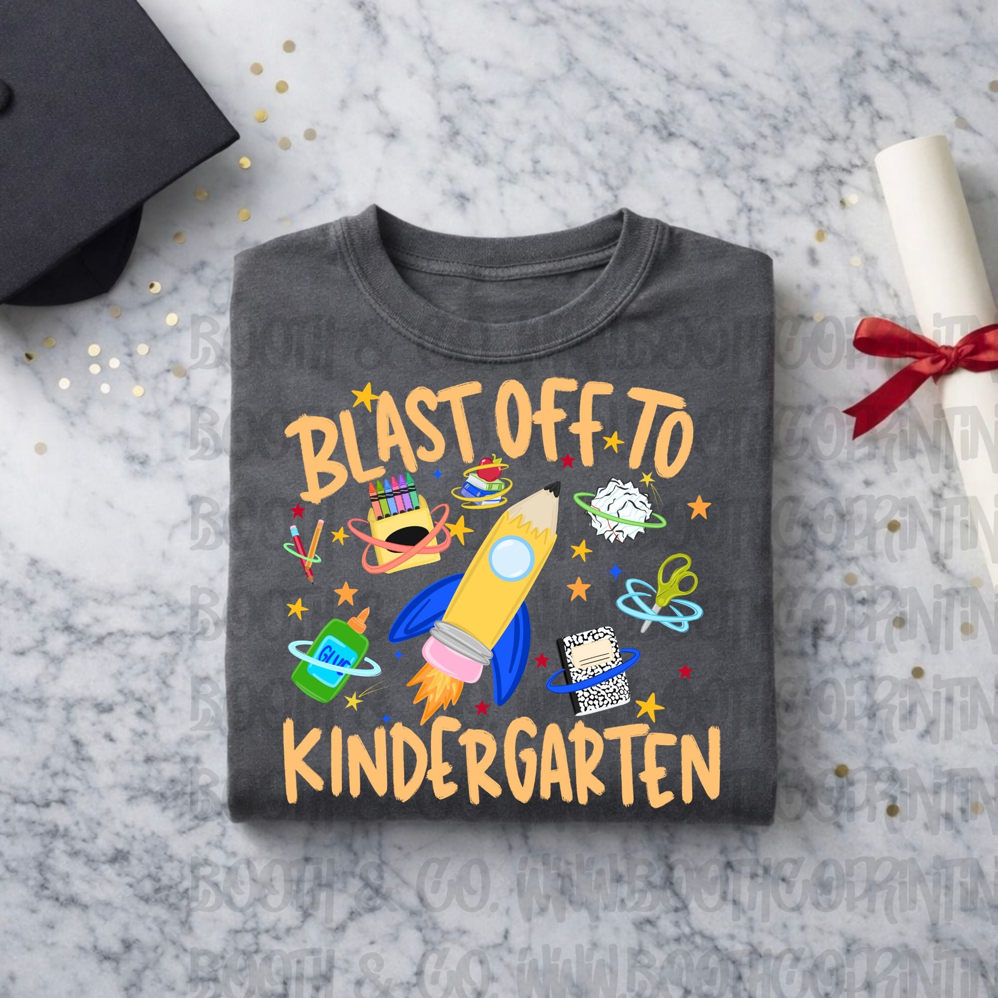 Blast Off To Kindergarten! (Blue)
