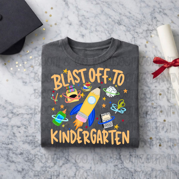 Blast Off To Kindergarten! (Blue)
