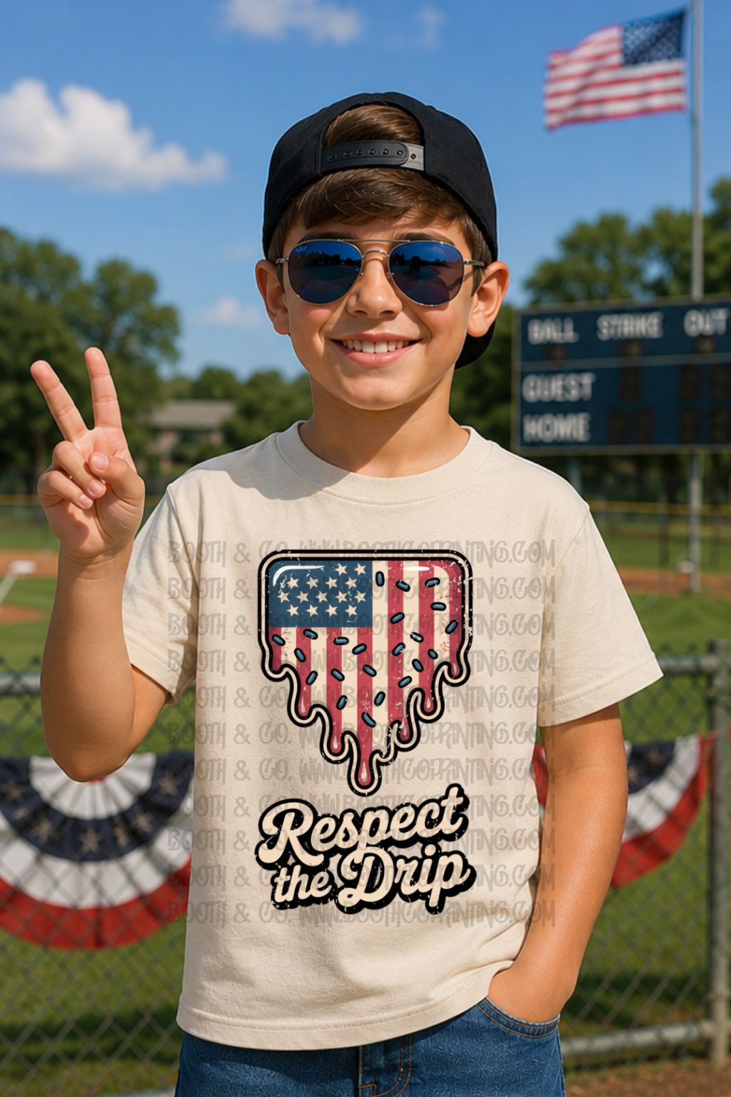 Respect the Drip- Flag