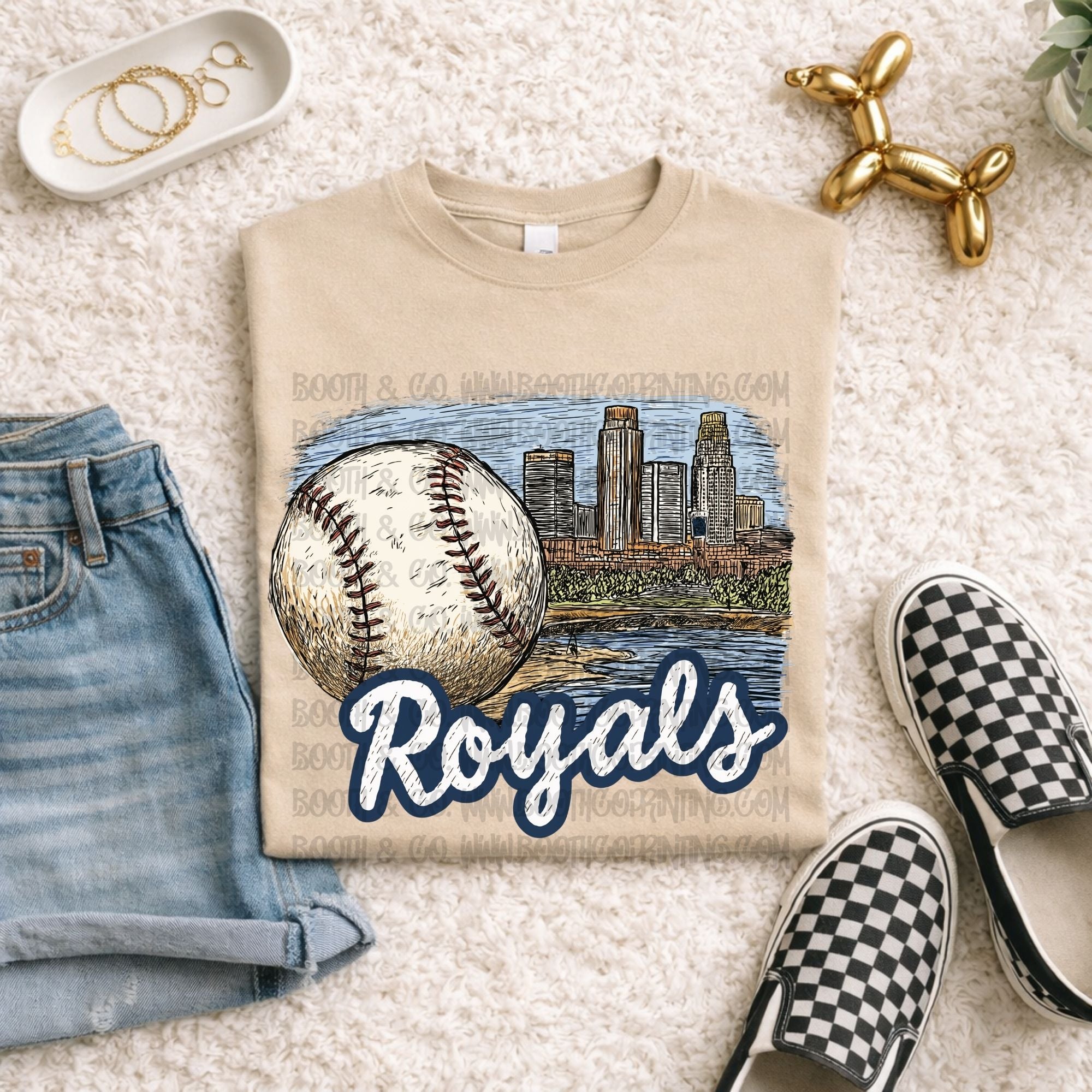 Hometown Sketched-Royals