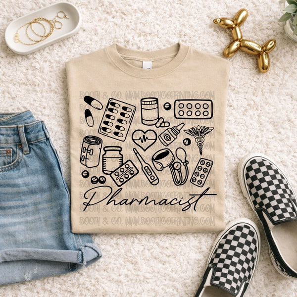 Pharmacist Doodle (Black)