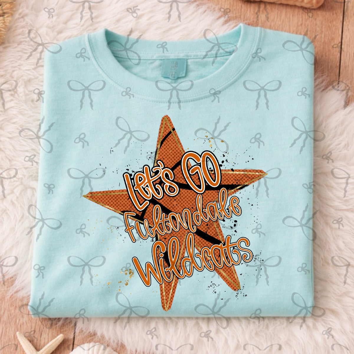 Basketball Splatter Star- Let’s Go Fultondale Wildcats