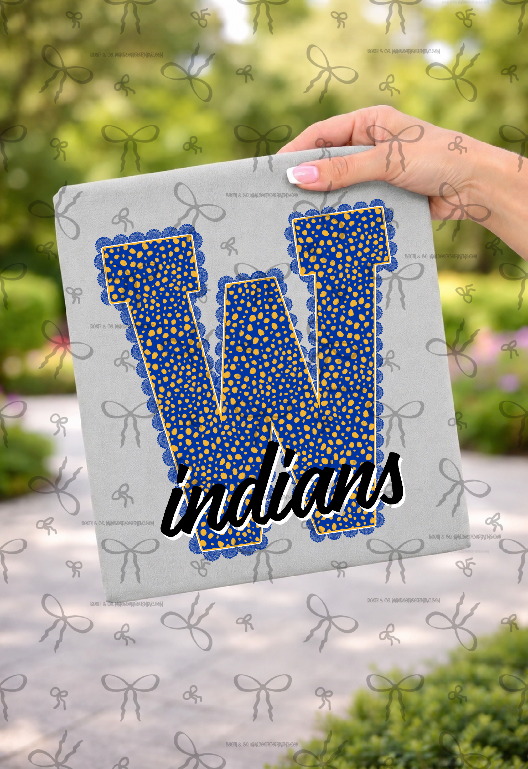 Spotted Lace Letterman- Indians W