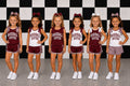 Baseball Sister Bow Set- Maroon and White