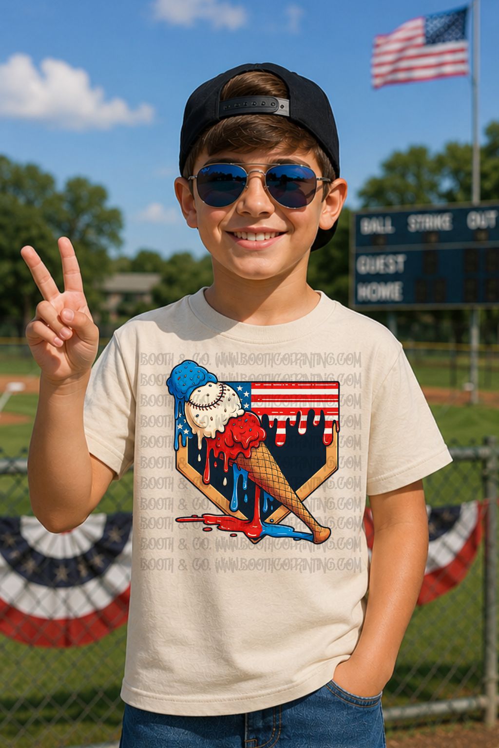Baseball Popsicle Plate