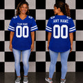 Blank Football Jerseys- Royal Blue and White