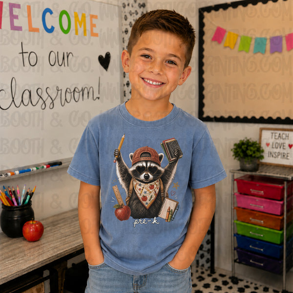 Back to School Raccoon- Pre-k
