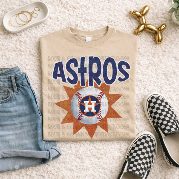 Astros Baseball Badge
