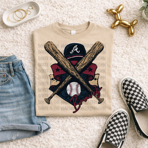 Braves Baseball Badge