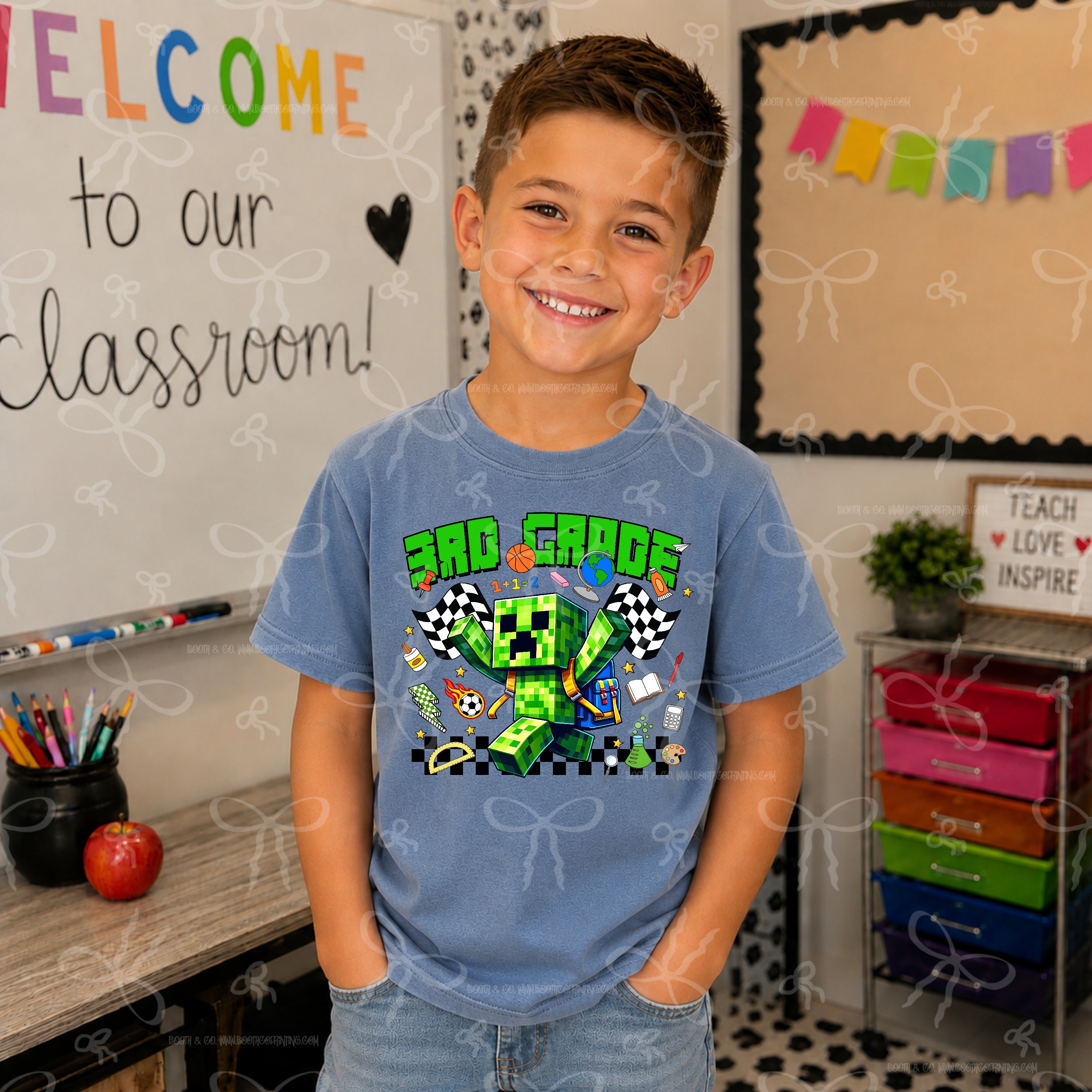 Minecraft Grade Jersey- Third Grade
