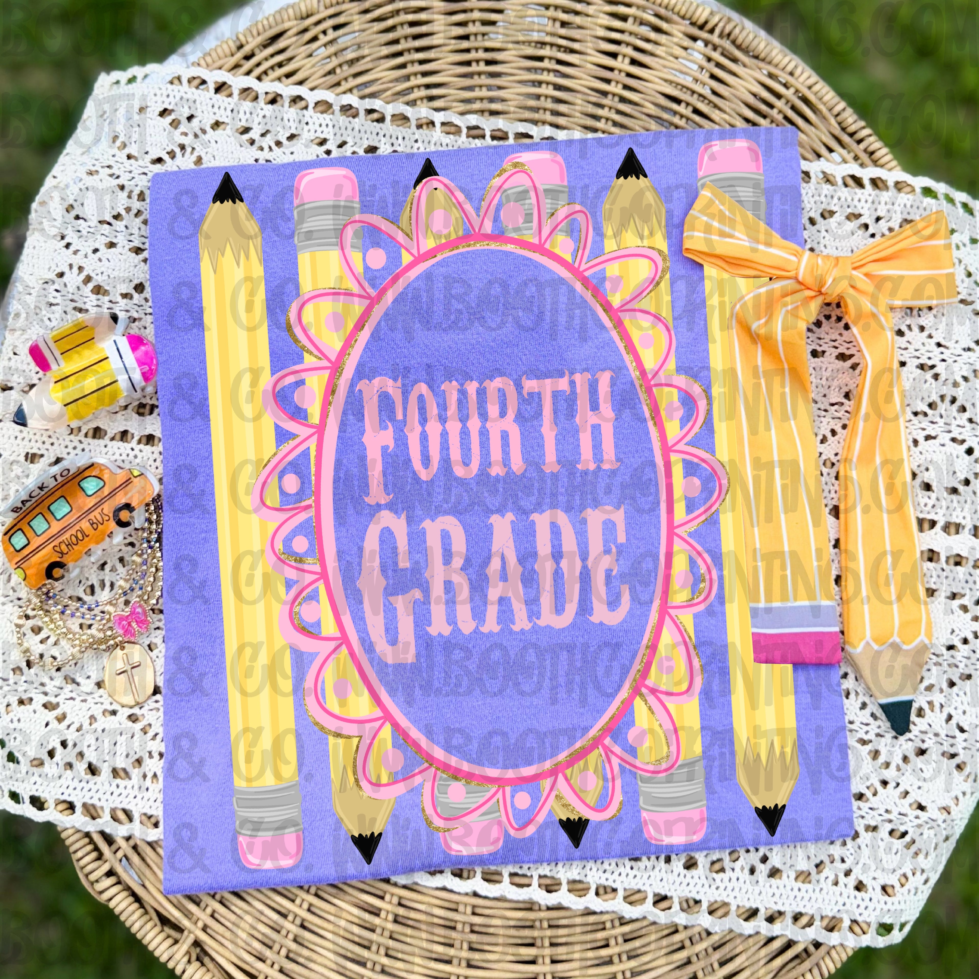 Pencil Grade Frames- Fourth Grade