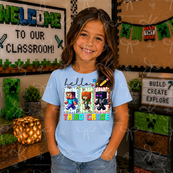 Hello, Third Grade- Minecraft