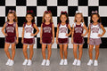 Soccer Sister Bow Set- Maroon and White