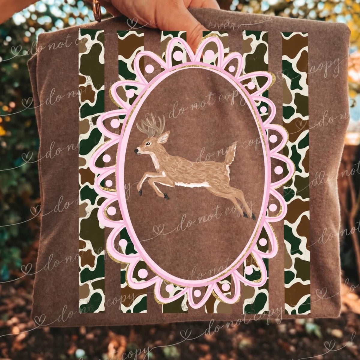 Whitetail Deer Camo Stripe Frame