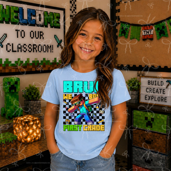 Bruh, We Back First Grade- Minecraft dabbing Steve