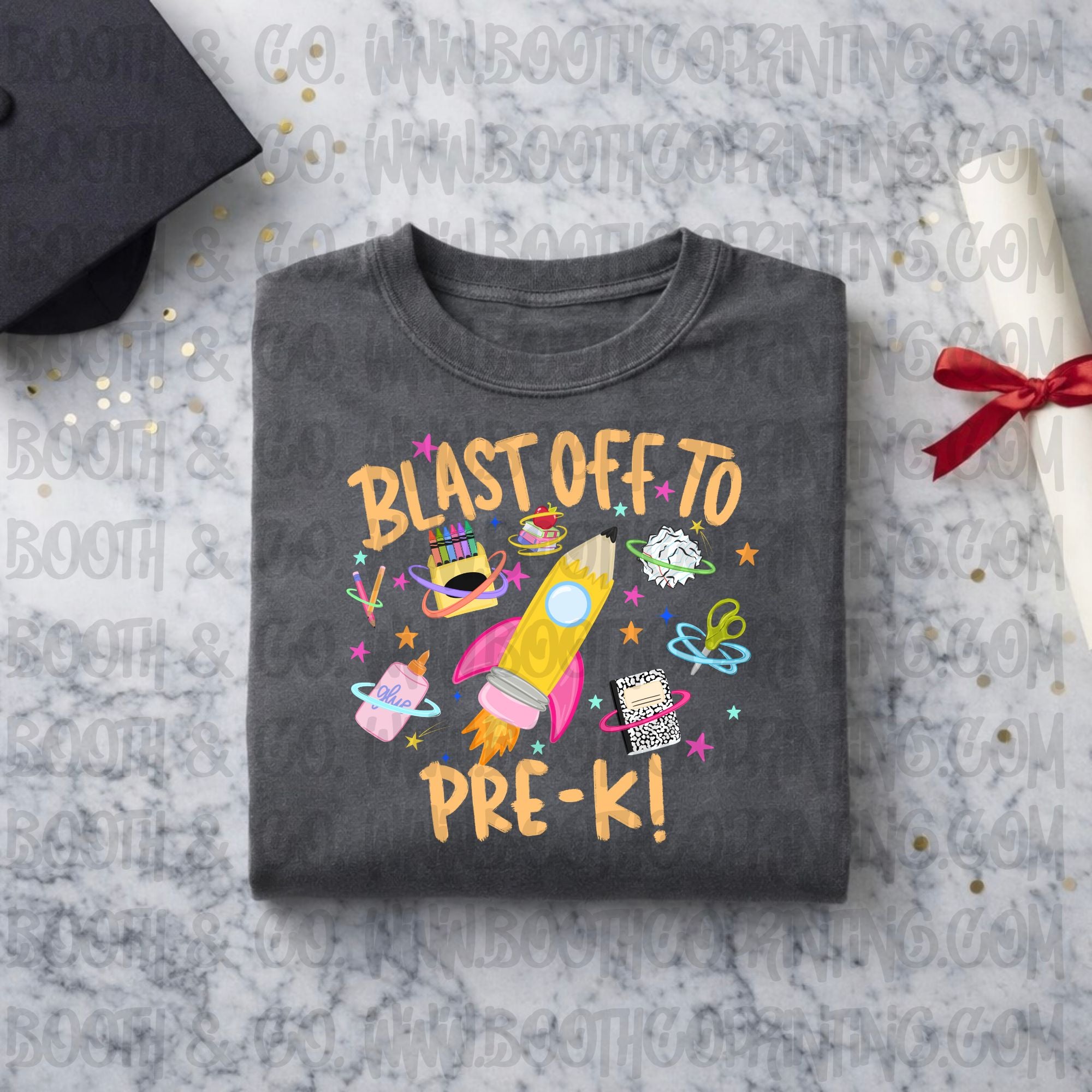 Blast Off To Pre-K! (Pink)