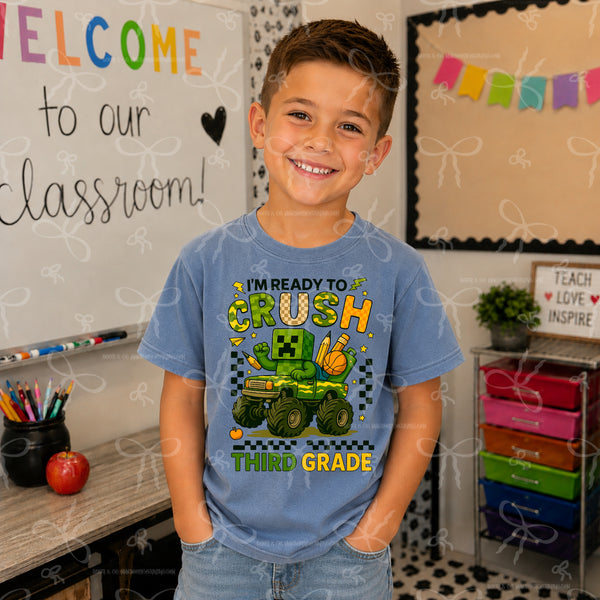Im Ready To Crush 3rd Grade- Minecraft