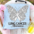 Lung Cancer Awareness Butterfly