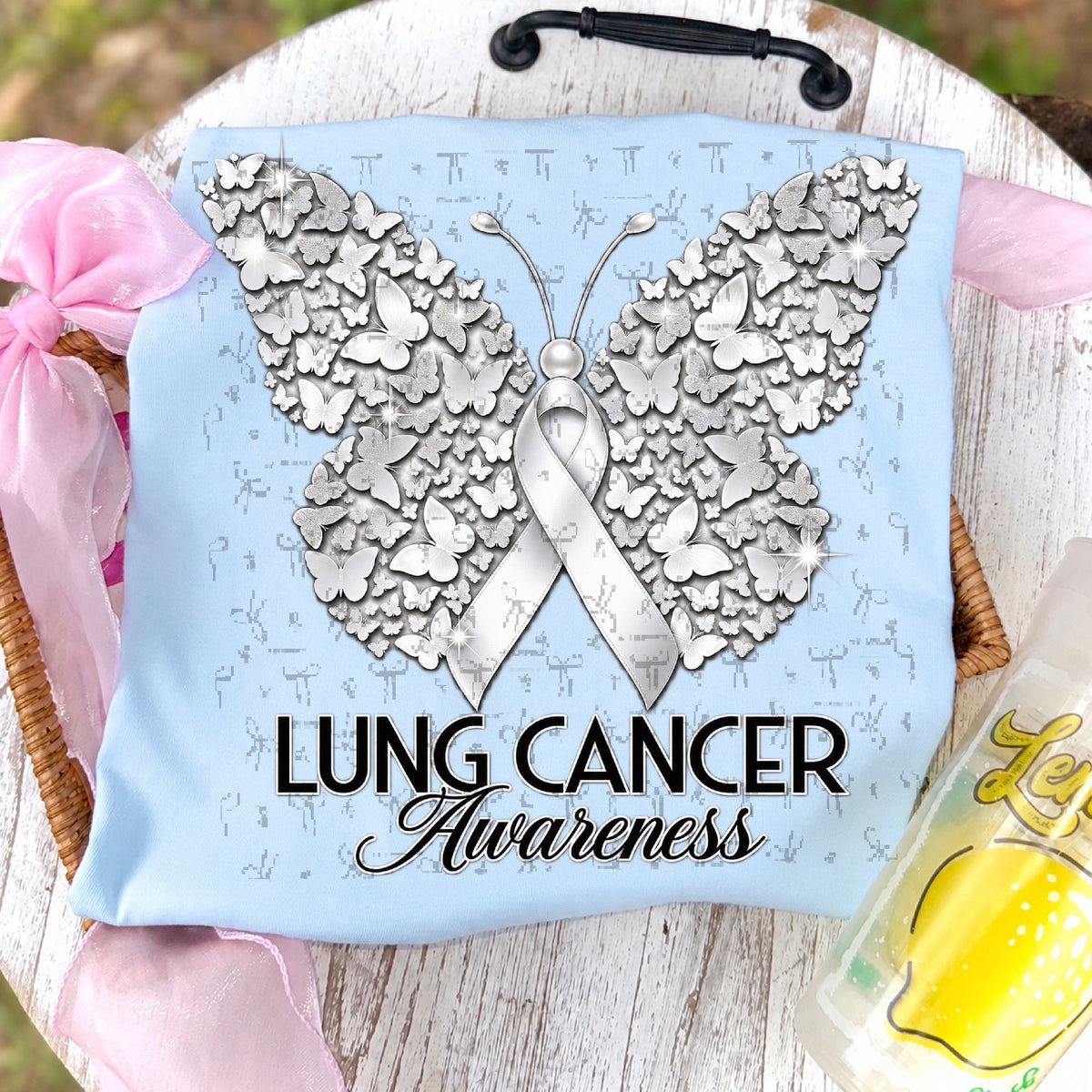 Lung Cancer Awareness Butterfly