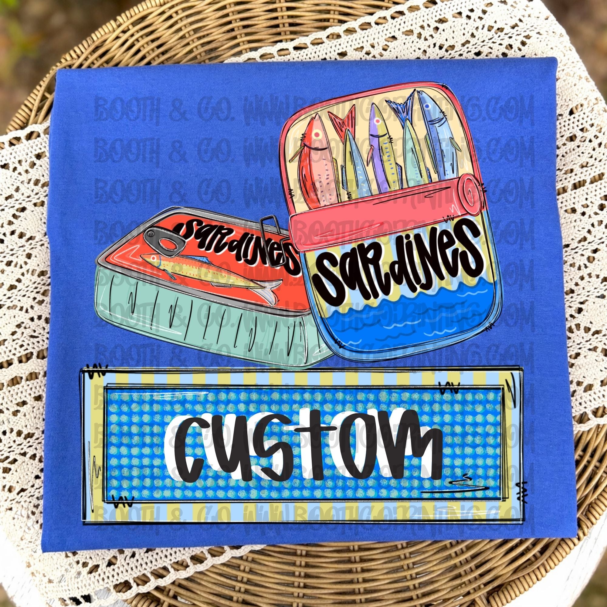 Sardines Name Plate (Orange)