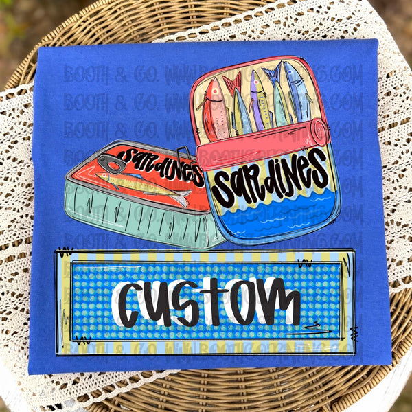 Sardines Name Plate (Orange)