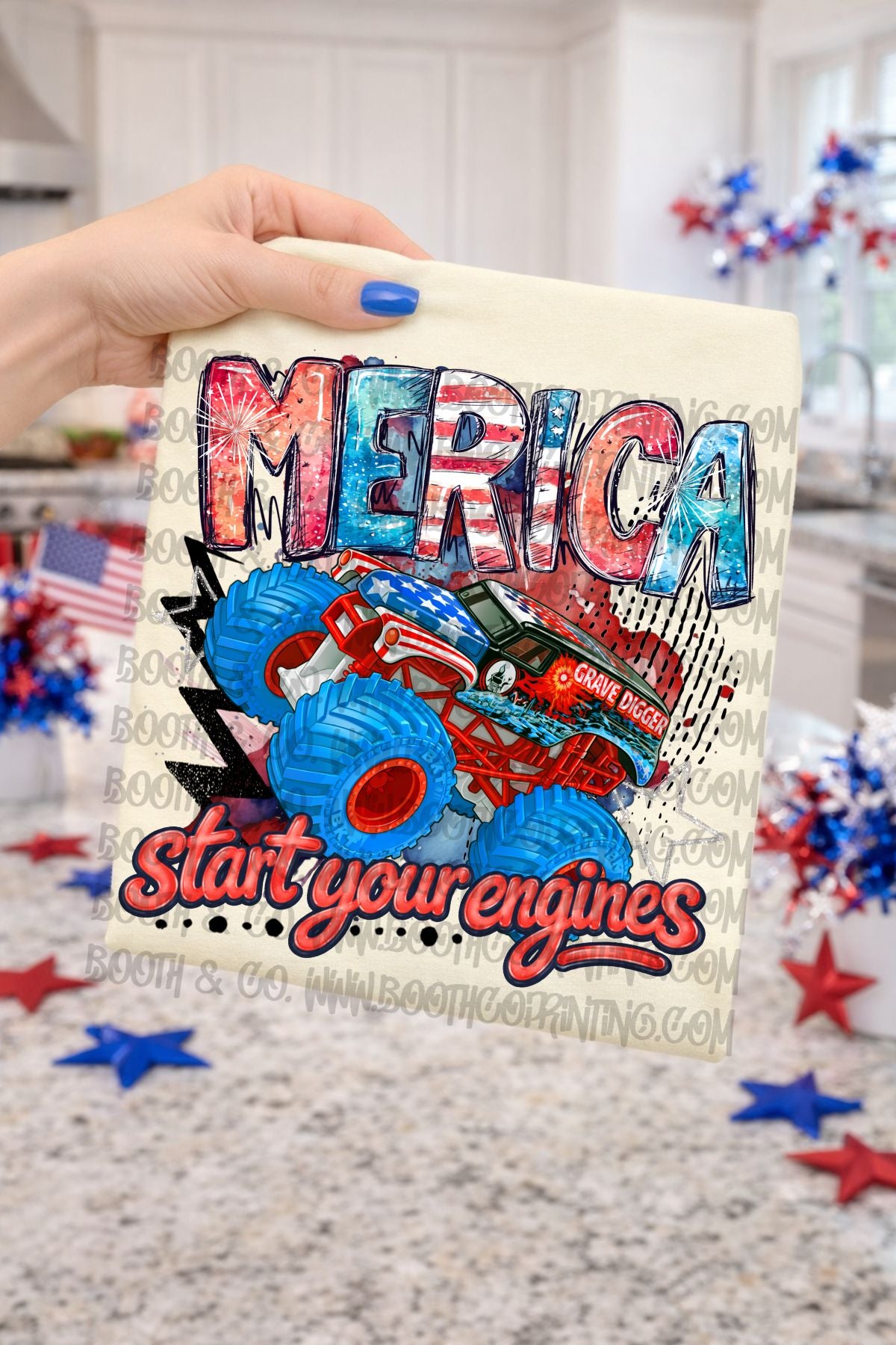 'Merica Start your engines- Grave Digger