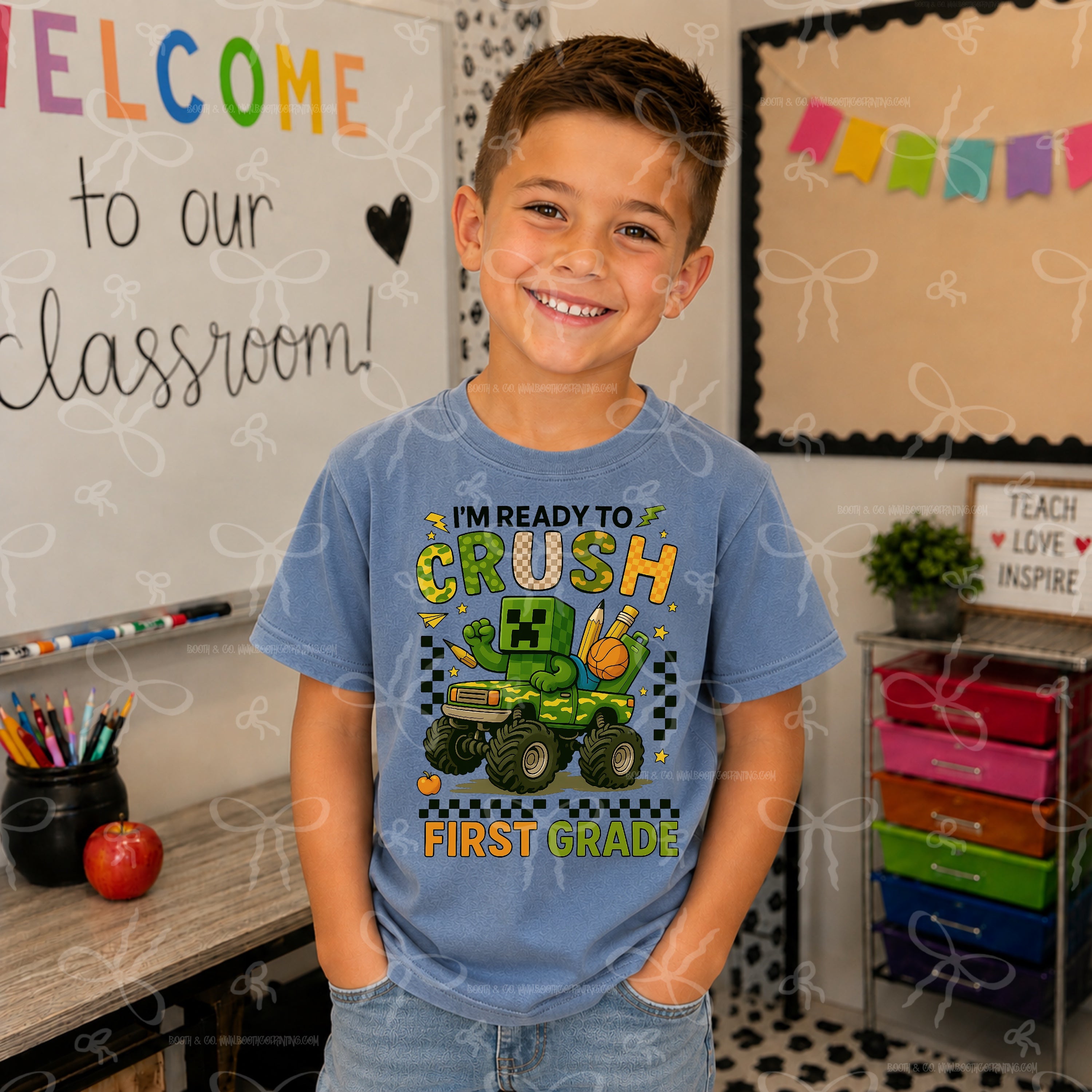 Im Ready To Crush 1st Grade- Minecraft