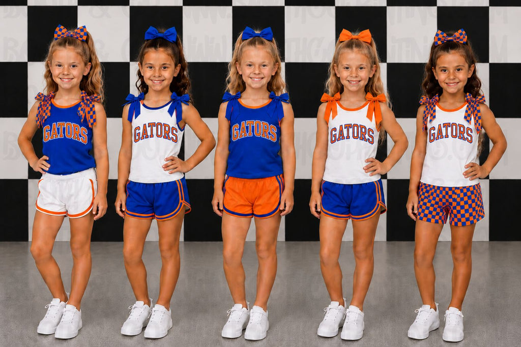 Gators Bow Set- Royal Blue and Orange