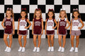 Cheer Sister Bow Set- Maroon and White