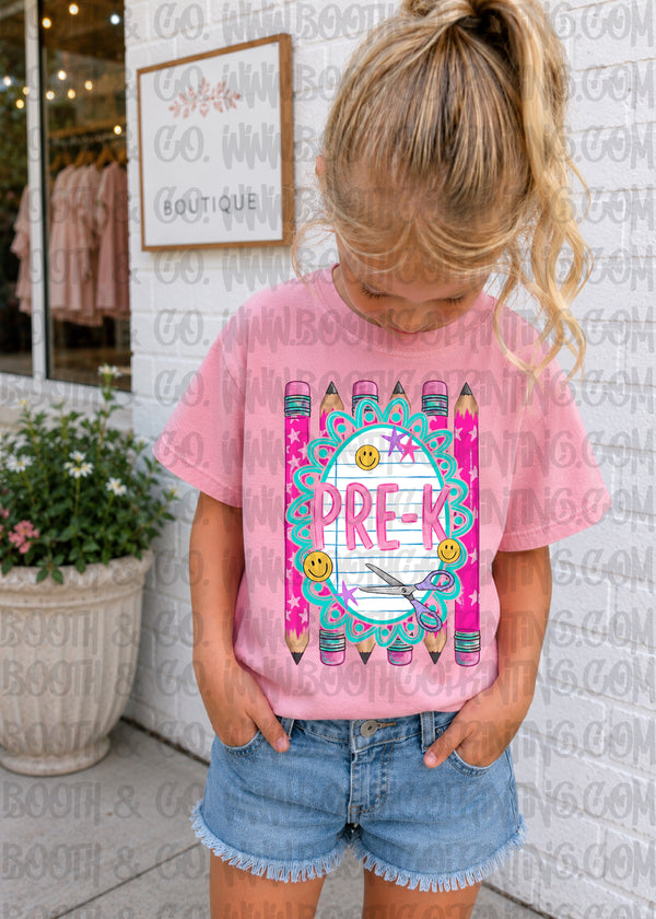 Preppy Pencil Grade Frames- Pre-K
