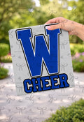 Letterman Sport Wording- Warrior W Cheer (blue)
