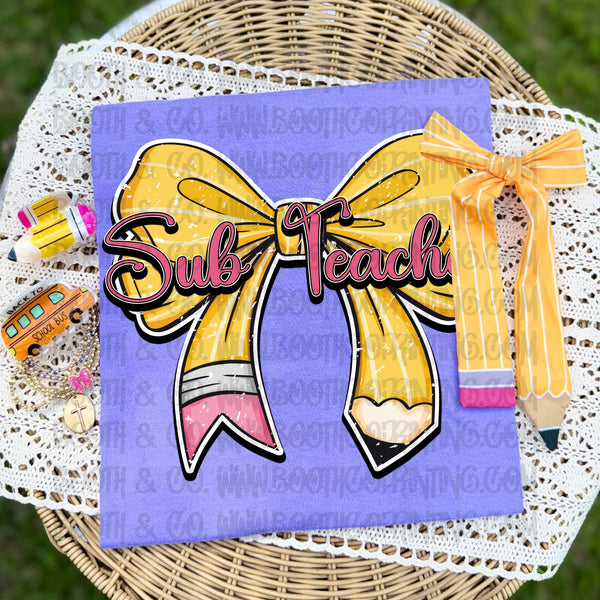 Pencil Bow- Sub Teacher