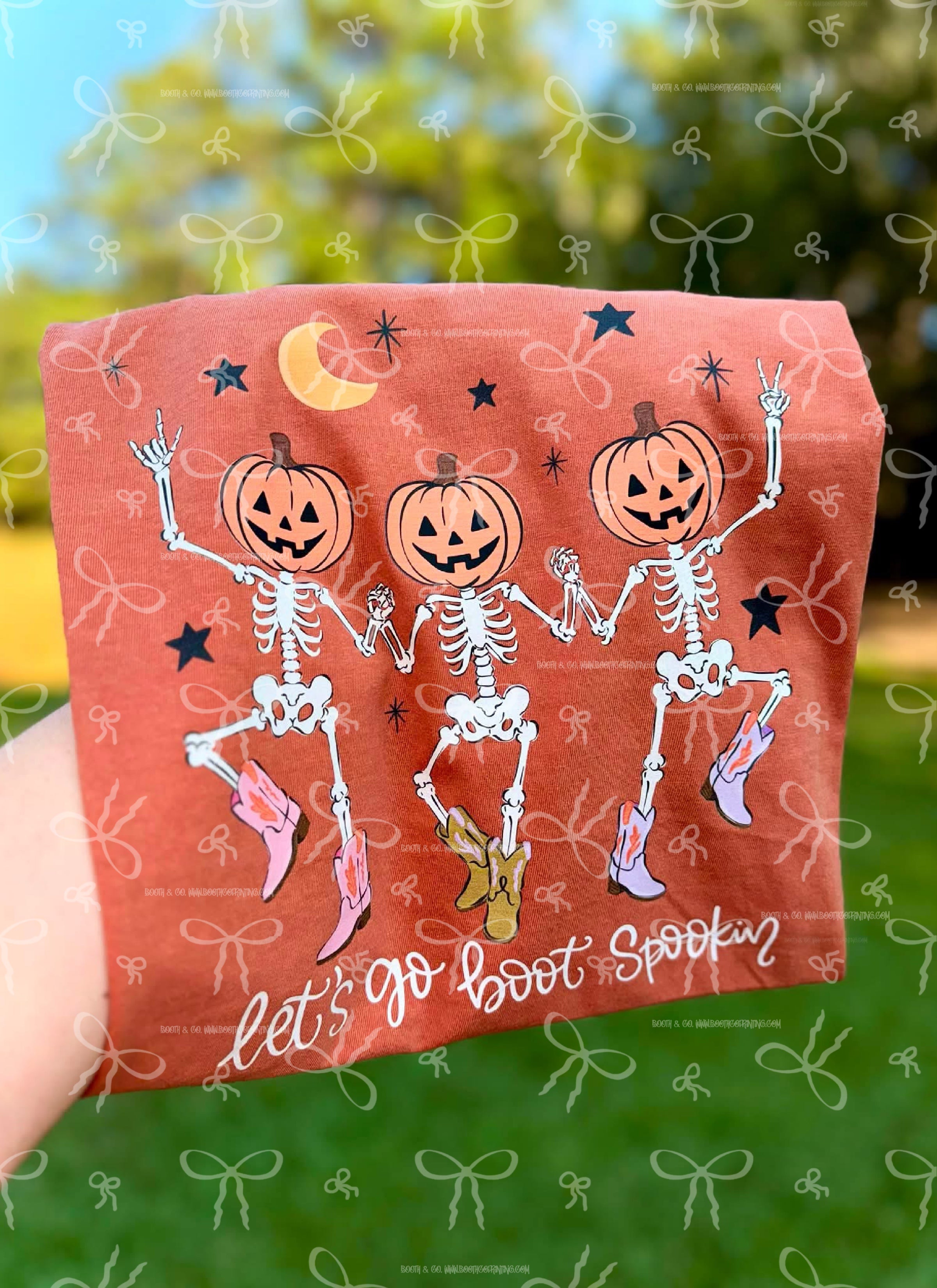 Let’s Go Boot Scootin Dancing Skeletons