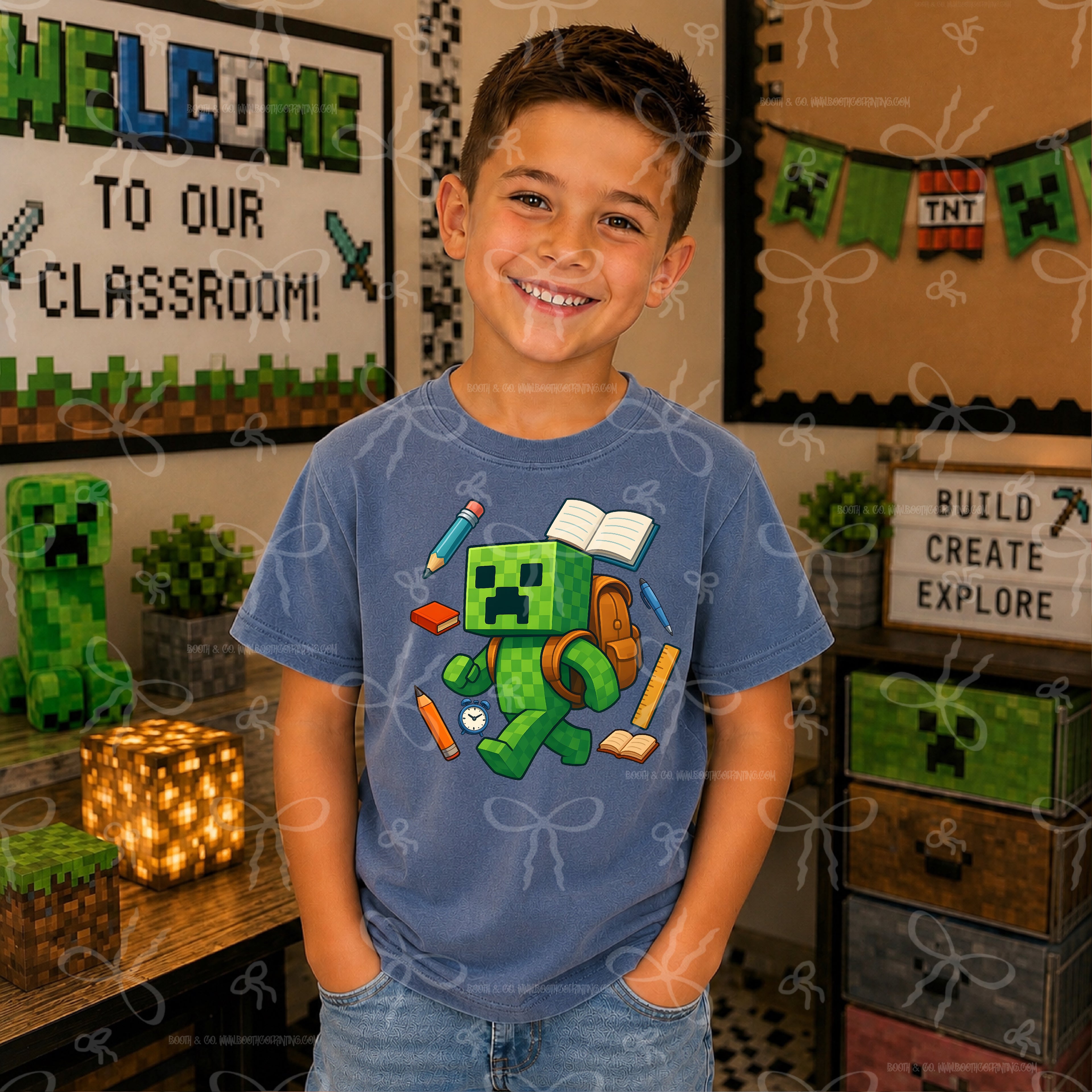 Minecraft Creeper Is Ready For School