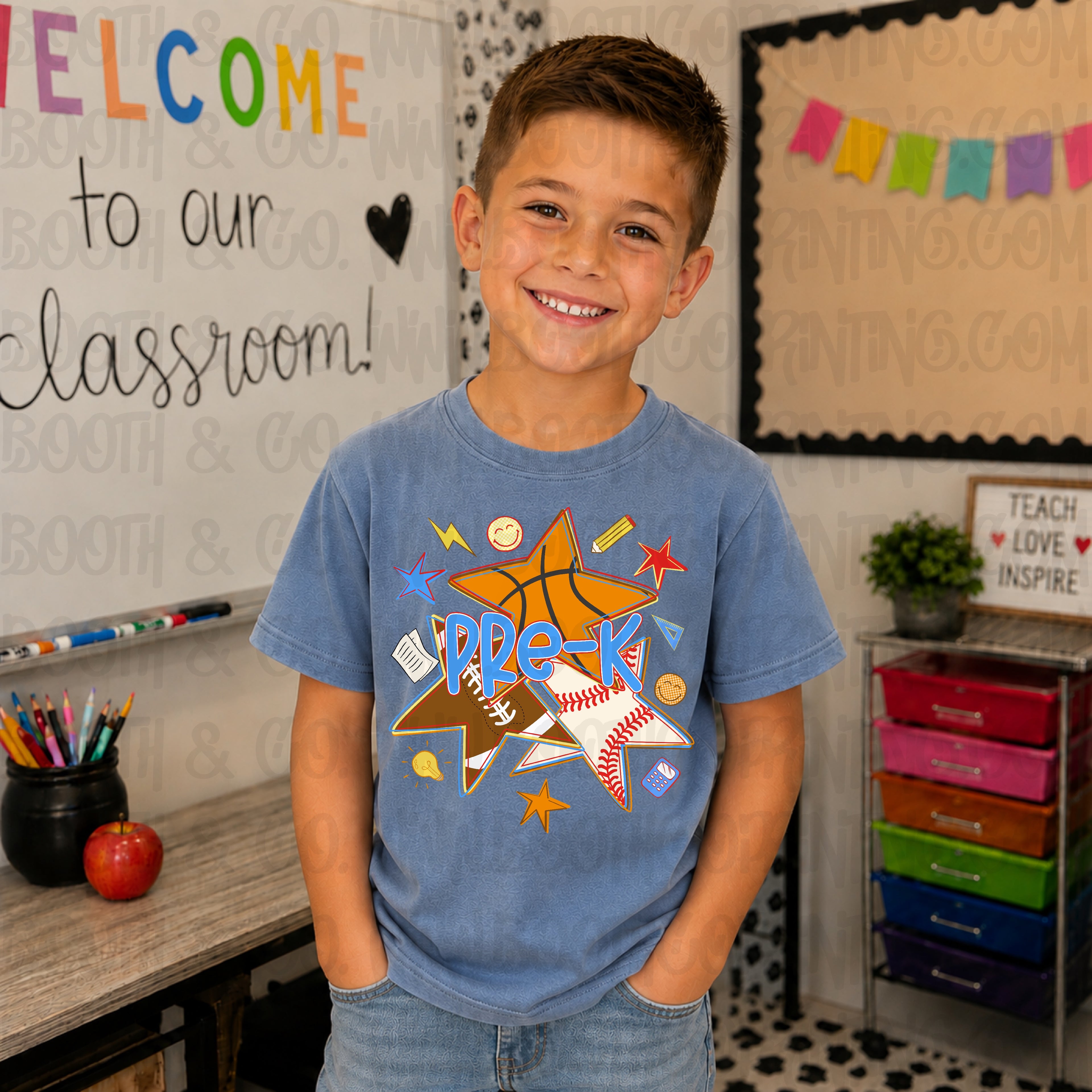 Retro Sport Star Grades- Pre-k