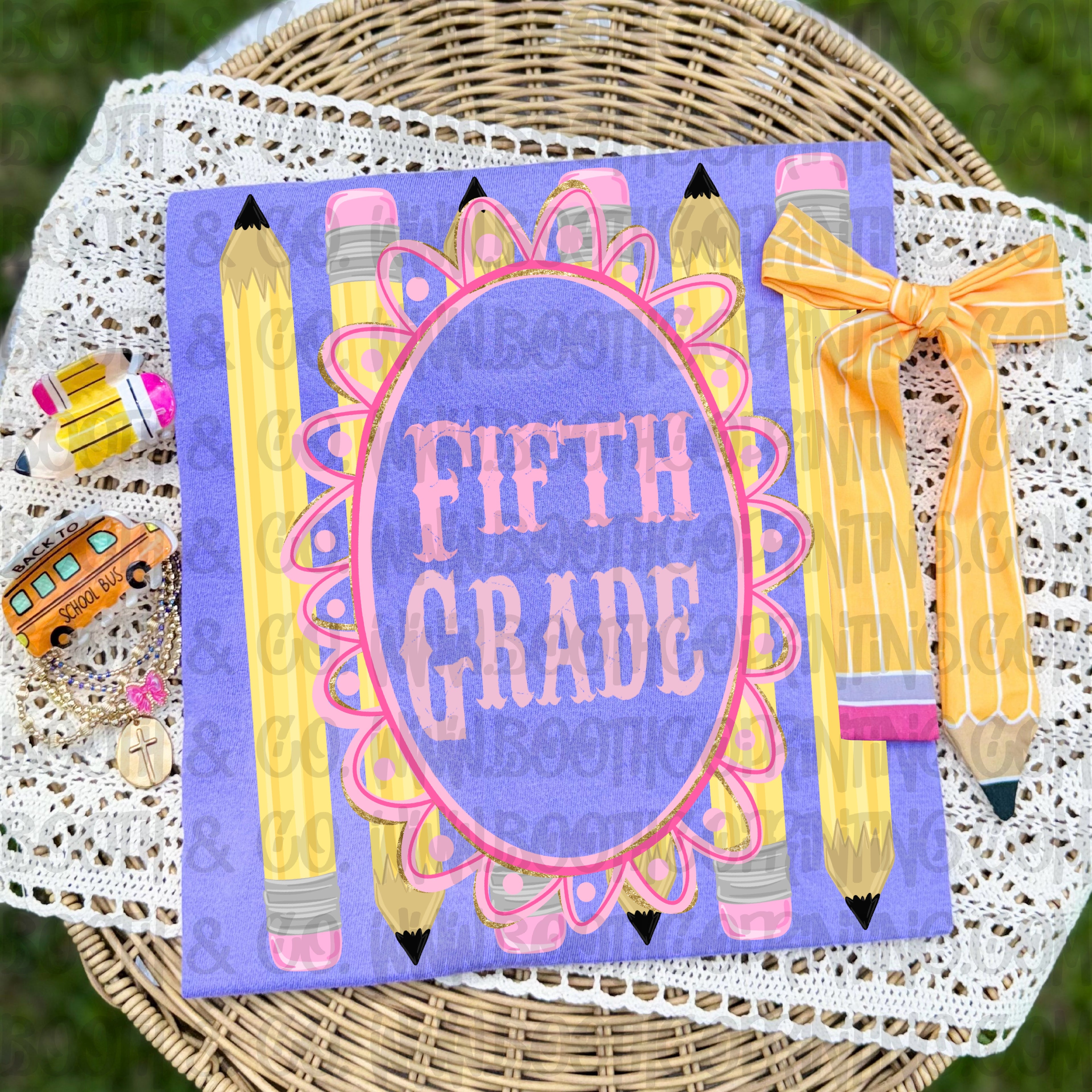 Pencil Grade Frames- Fifth Grade