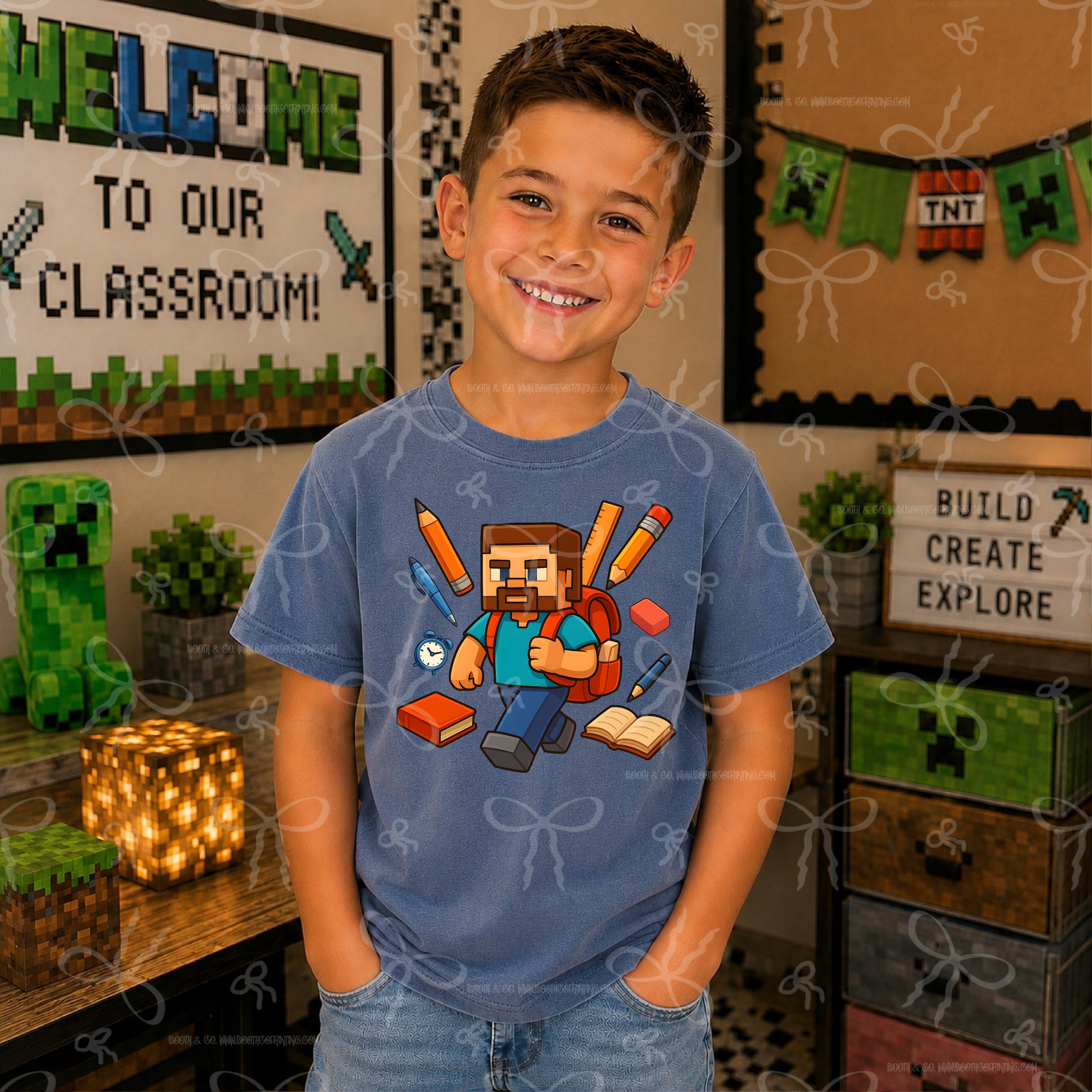 Minecraft Steve Is Ready For School