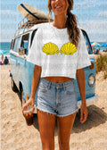 Shell Top Bathing Suit- Vibrant Yellow