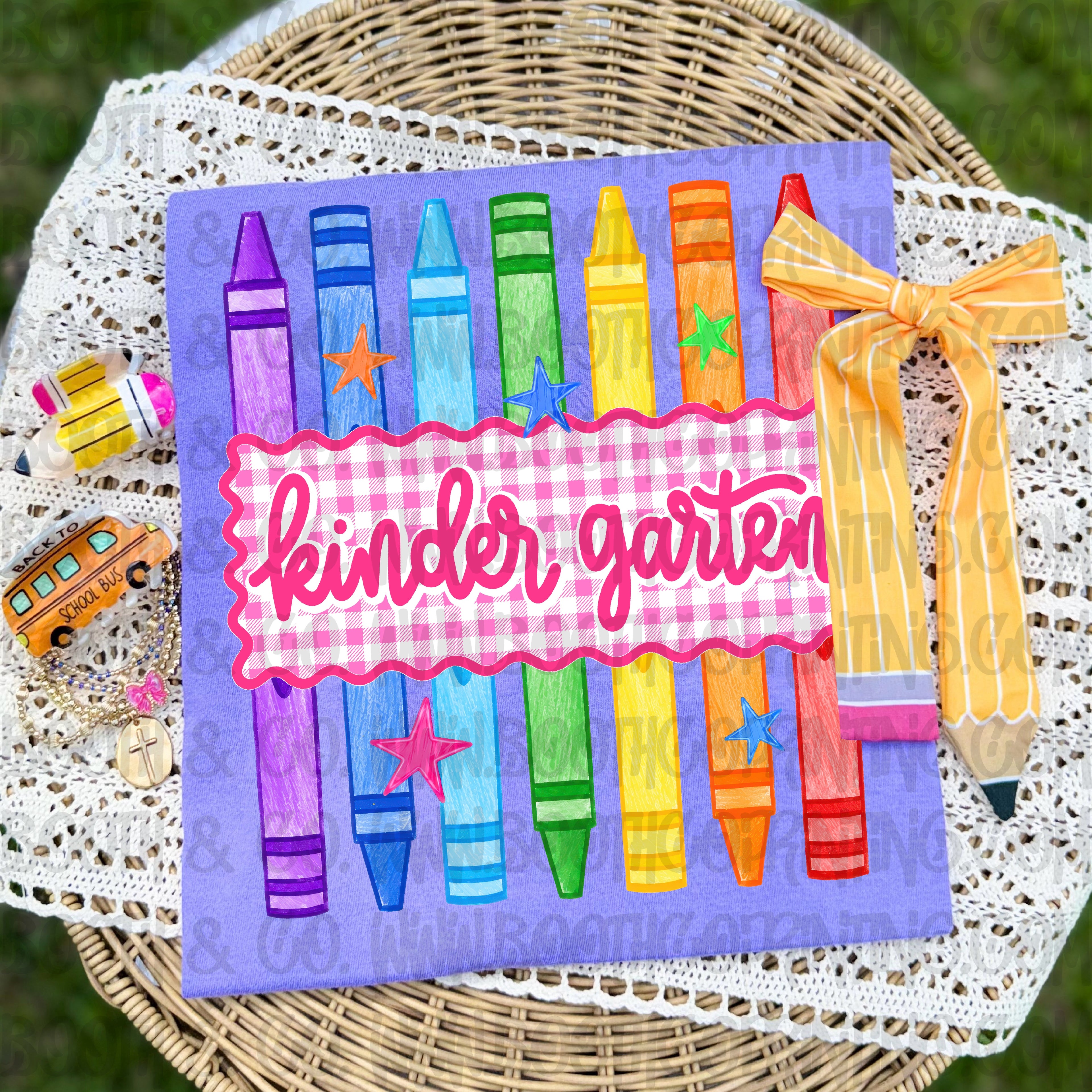 Crayon Grade Plate- Kinder garten (with space)