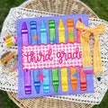 Crayon Grade Plate- Third Grade