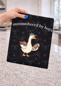 Outnumbered by boys Goose- Red truck and football (white)